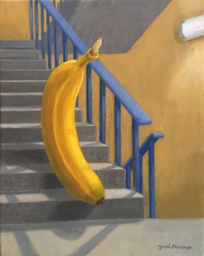 Fire stairs - Oil on canvas - 25x20cm